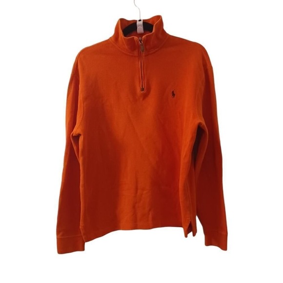 Polo Ralph Lauren Other - Vintage Polo by Ralph Lauren Quarter Zip Pullover Sweater Men's Orange Medium